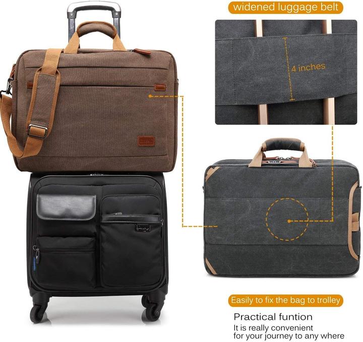 Actual product image CoolBELL Umwandelbarer Laptop-Rucksack