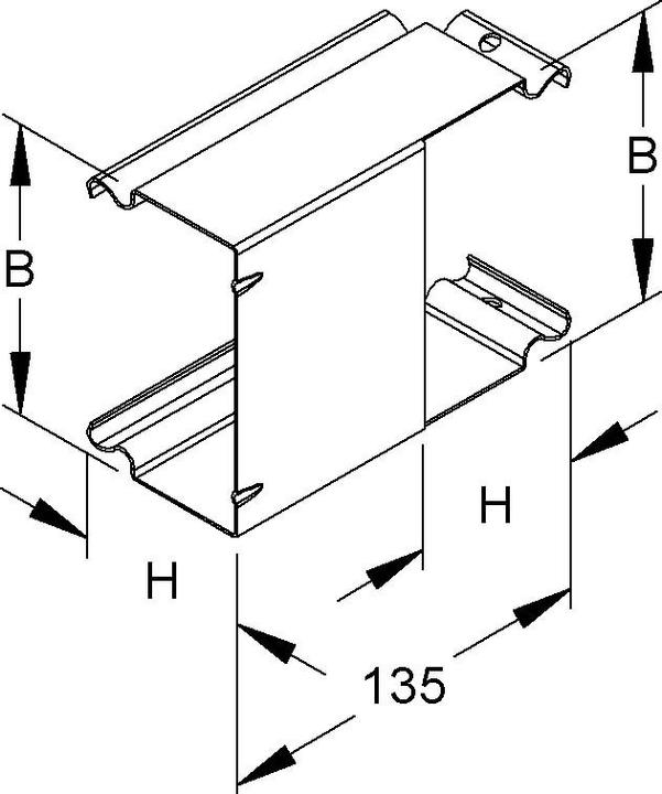 Actual product image Niedax Outside corner insert