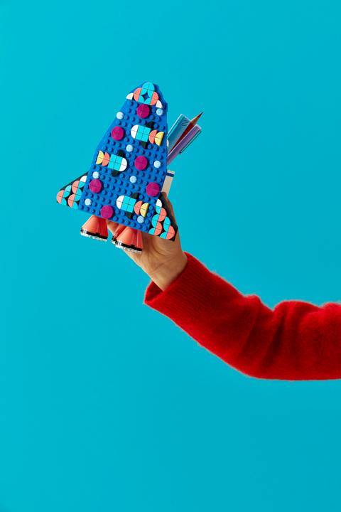 Produktbild LEGO Raketen Stiftehalter (41936, LEGO Dots)