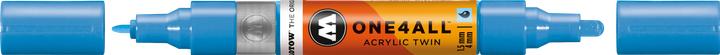 Actual product image Molotow Marqueur pour Maquettes - One4All Twin - Acrylique Bleu Intense Moyen - 1,5/4mm - -161 - 15 cm (1x)