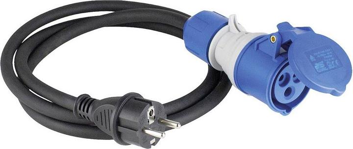 Produktbild As - Schwabe CEE Adapterleitung Französicher Standard Typ E (CEE 7/7, CEE 16/3)