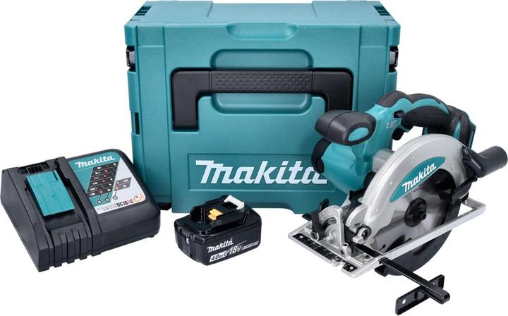 Produktbild Makita DSS 610 RMJ Akku Handkreissäge 18 V 165 mm + 2x Akku 4,0 Ah + Ladegerät + Makpac