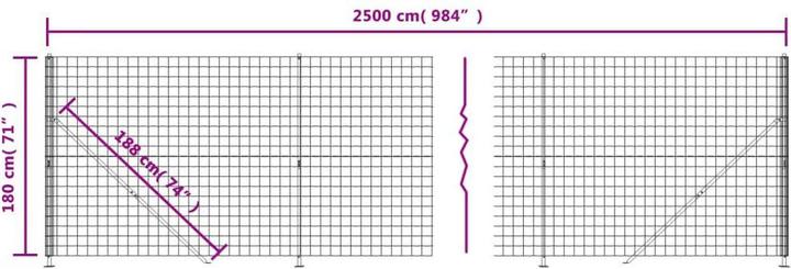 Image du produit vidaXL Maschendrahtzaun
