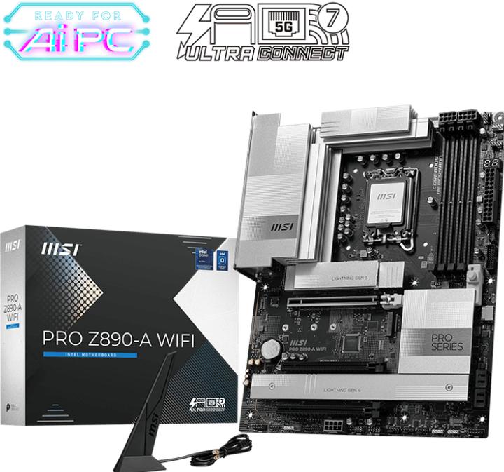 Image du produit MSI PRO Z890-A WIFI (LGA 1851, Intel Z890, ATX)