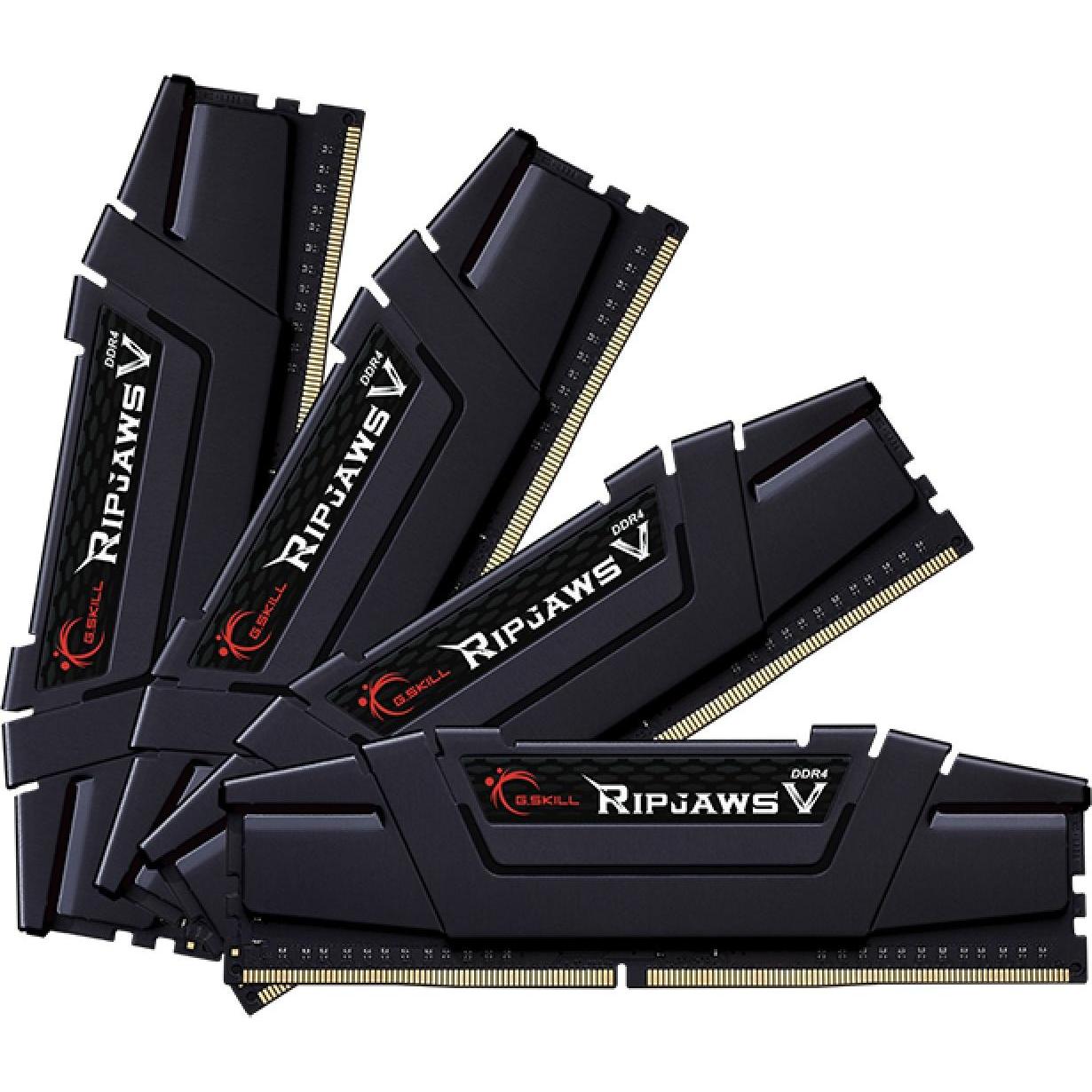 G.Skill Ripjaws V (4 x 16GB, 3600 MHz, DDR4-RAM, DIMM), RAM, Schwarz