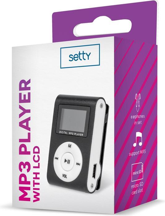 Actual product image Setty MP3 with LCD + earphones black (32 GB)