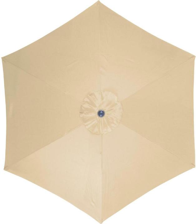 Actual product image VCM Sonnenschirm 2,90m Creme mit Kurbel neigbar wasserabweisend UV Schutz 50+