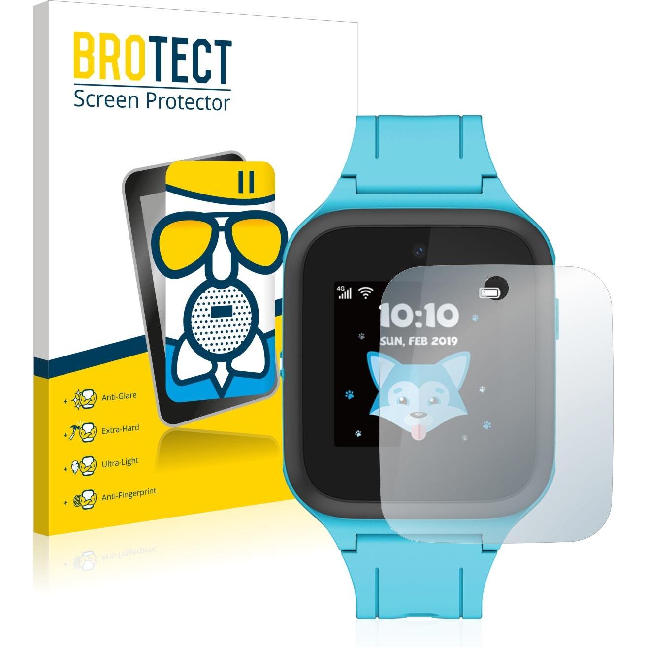 BROTECT AirGlass Panzerglasfolie Matt, Smartwatch Schutzfolie, Grau