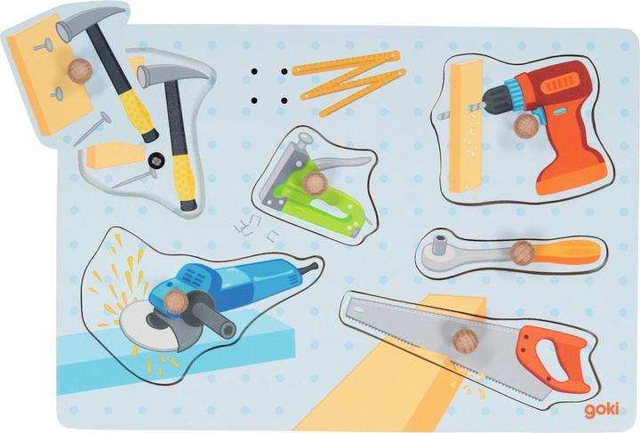 Actual product image Goki Sound puzzle tools (6 pieces)