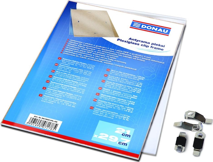 Actual product image Donau Clip frame, plexiglass, a4, 210x297mm