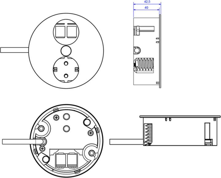 Actual product image Bachmann TWIST 1S 2P Power strip