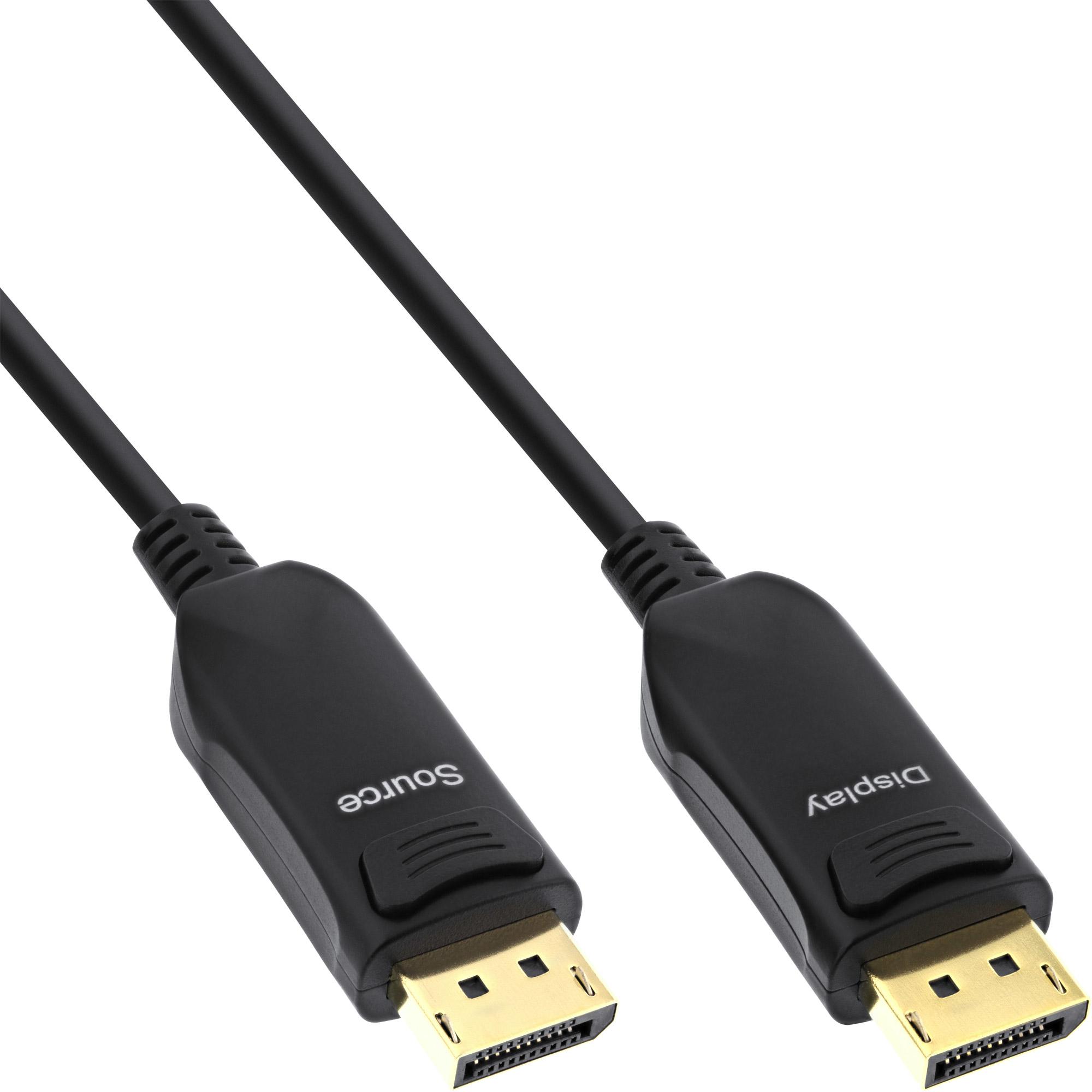 InLine DisplayPort 2.1 AOC Kabel (10 m, DisplayPort), Video Kabel