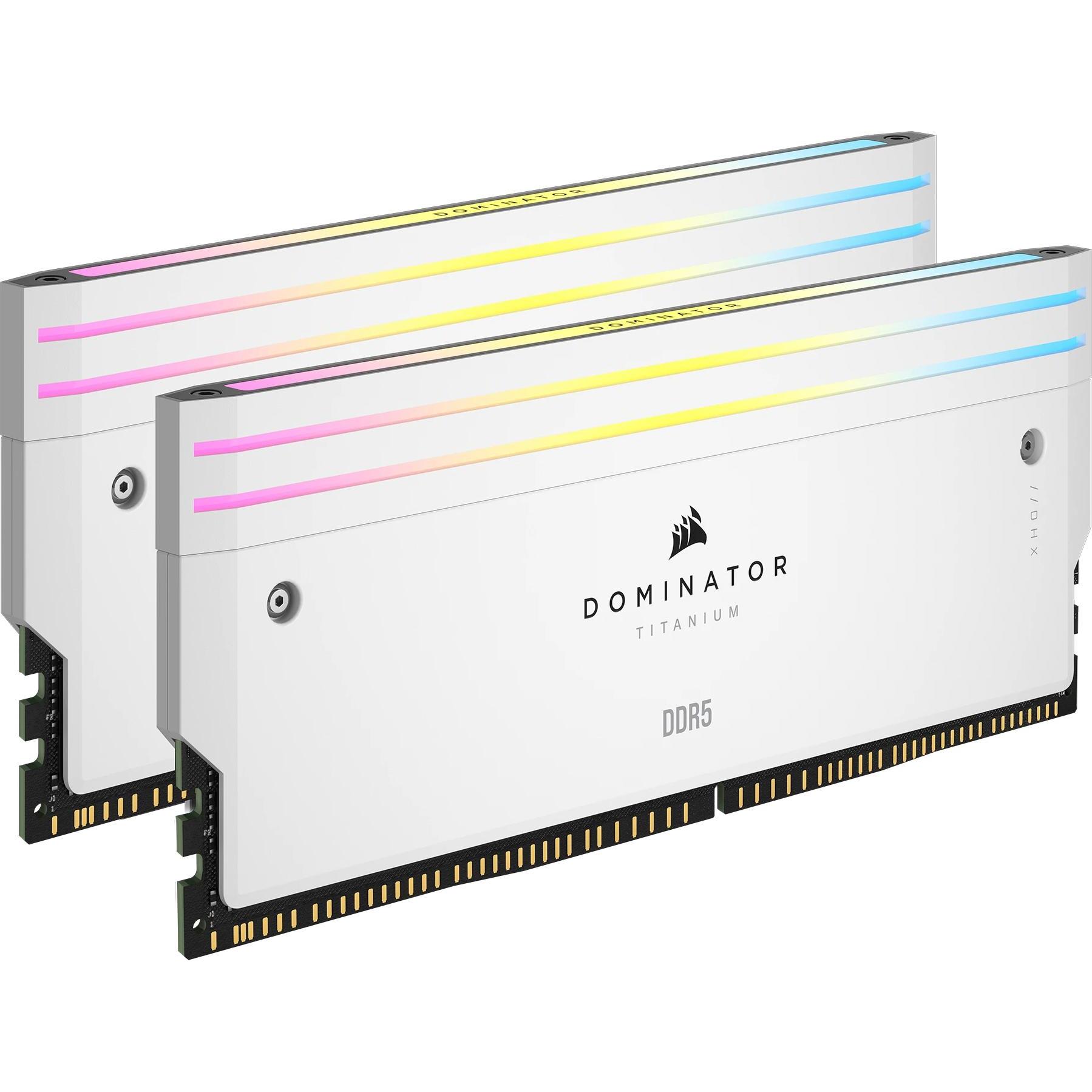Corsair DOMINATOR Titanium Light Enhancement Kit, 2-up config, Functional LEDs, White Heatsink, no DRAM ICs (Mehrfarbig)...