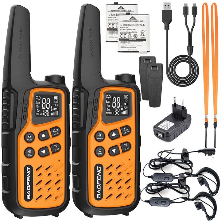 Actual product image Baofeng Walkie-Talkie BF-T25E Orange (10 km)