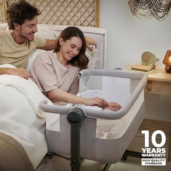 Produktbild KinderKraft Nestee Up 2 light grey travel cot