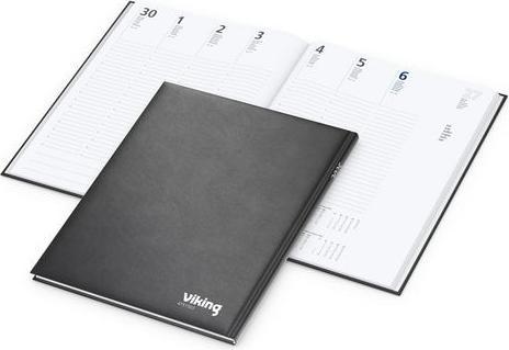 Produktbild Viking Terminplaner 1W/2S 21x26cm schwarz (21 x 26 cm, 1 Woche / 2 Seiten)