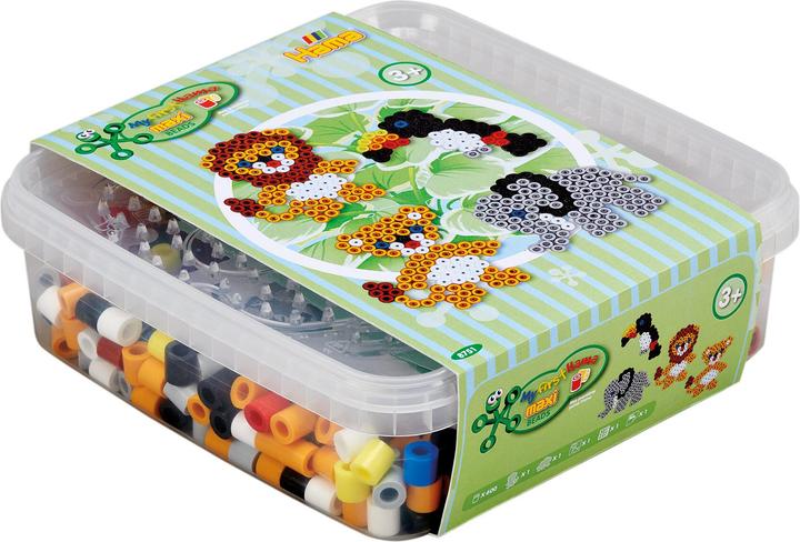 Actual product image Hama Maxi Beads Wild Animals Box