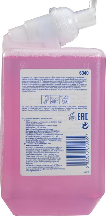 Produktbild Kimberly-Clark KLEENEX Luxuriöse Schaumseife (Handseife Nachfüllpackung, 1000 ml)