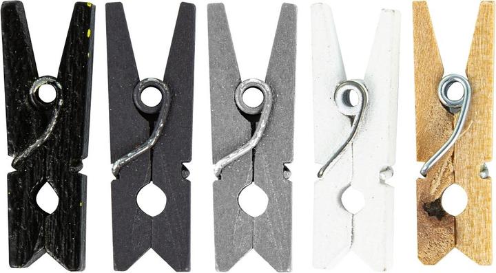 Stylex Knijper Mini Wood veelkleurig