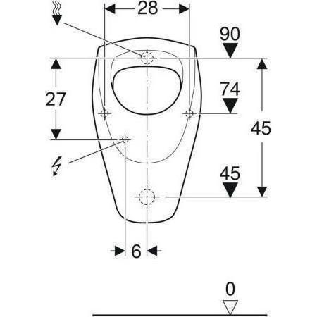 Thumbnail - Geberit, Toilette + Bidet, Urinal Renova wei 235300000