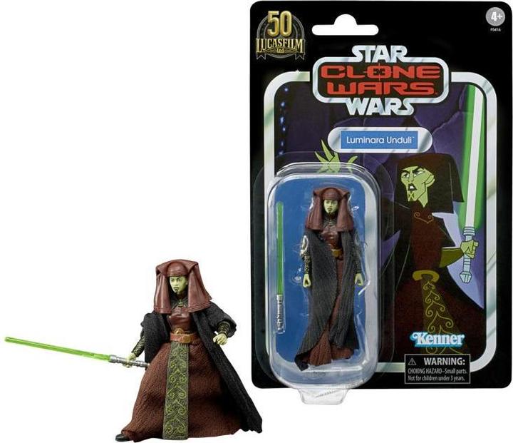 Actual product image Hasbro Star Wars Clone Wars The Vintage Collection Actionfigur Luminara Unduli VC215