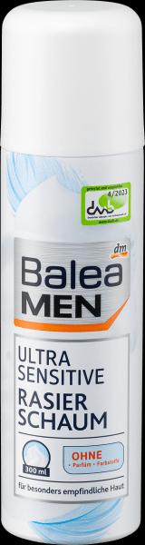 dm Balea MEN Rasierschaum Ultra Sensitive (300 ml, Rasierschaum)