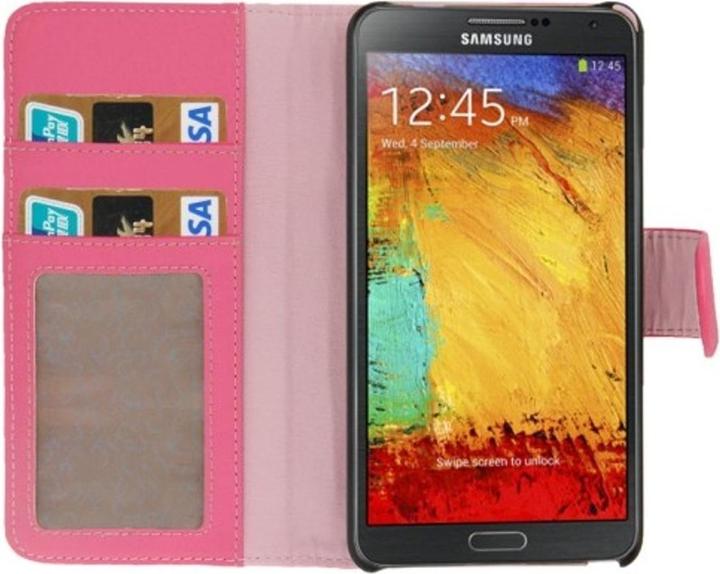 Produktbild König Design Schutzhülle (Flip Quer) für Handy Samsung Galaxy Note 3 N9000 pink (Samsung Galaxy Note 3 N9000)