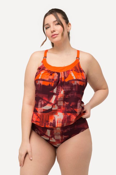 Actual product image Ulla Popken Abstract Print Tankini Set (48 B)
