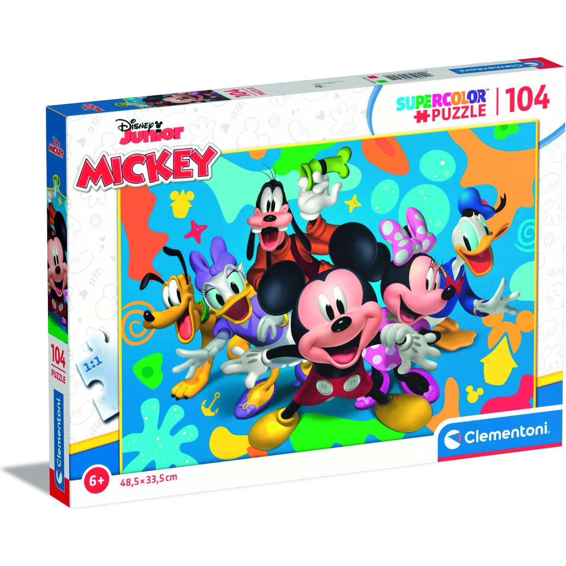 Clementoni Puzzle Disney - Micky und seine Freunde, 104st. (104 Teile)