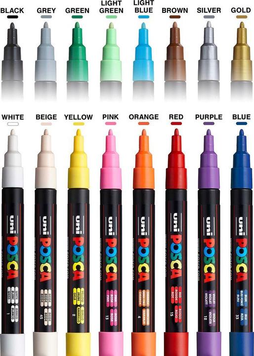 Image du produit Posca Marker PC-3M Rundspitze (16x)