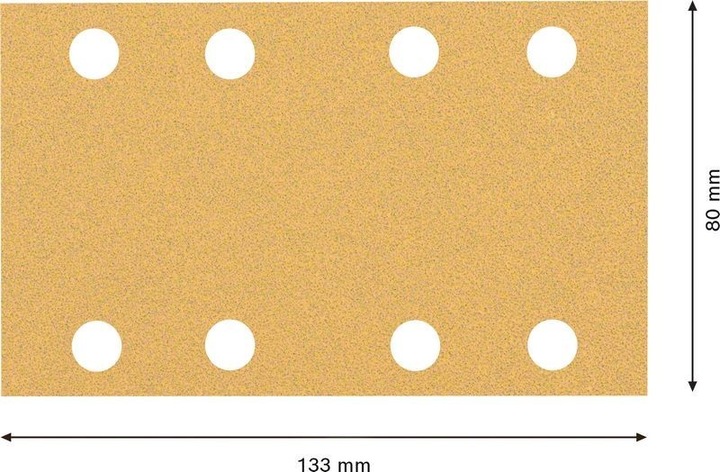 Produktbild Bosch Professional Zubehör EXPERT C470 Schleifpapier, 80 x 133 mm, G 80, 50 Stück (80)