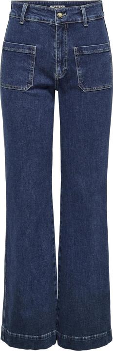 Only ONLJUICY Hohe Taille Weiter Beinschnitt Jeans Jeans mit weitem Bein (W31/L32)