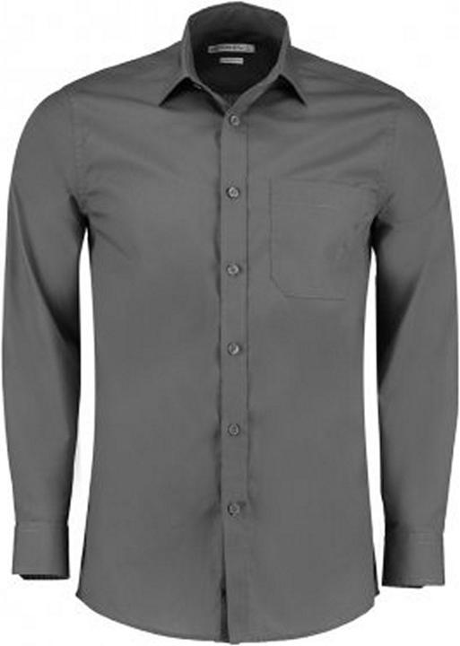 Produktbild Kustom Kit Langarm Tailored Poplin Hemd (58)
