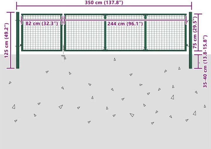 Produktbild vidaXL Gartentor