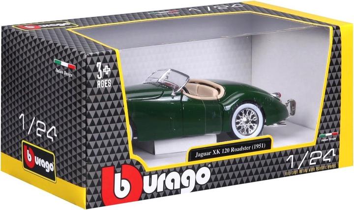Actual product image Bburago 18-22018 - Jaguar XK 120 Roadster (1951) dark green - 1:24