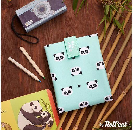 Produktbild Roll'Eat Lunchbeutel BocnRoll Animals Mint, Panda