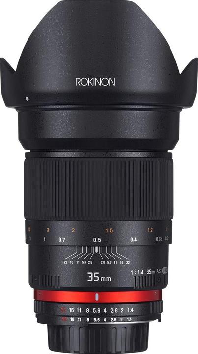 Produktbild Rokinon 35mm F1.4 AS UMC Wide Angle Cine Lens for Sony E-Mount (NEX) (RK35M-E) (Sony E, APS-C / DX)