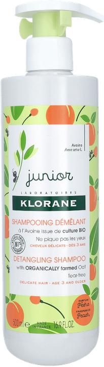 Actual product image Klorane Junior Peach Detangling Shampoo (500 ml) (500 ml, Liquid shampoo)