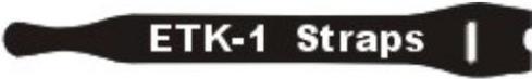 Image du produit Fastech ETK-1-2 Strap, noir, 13x200mm (Serre-câbles velcro, 200 mm, 10 pcs)