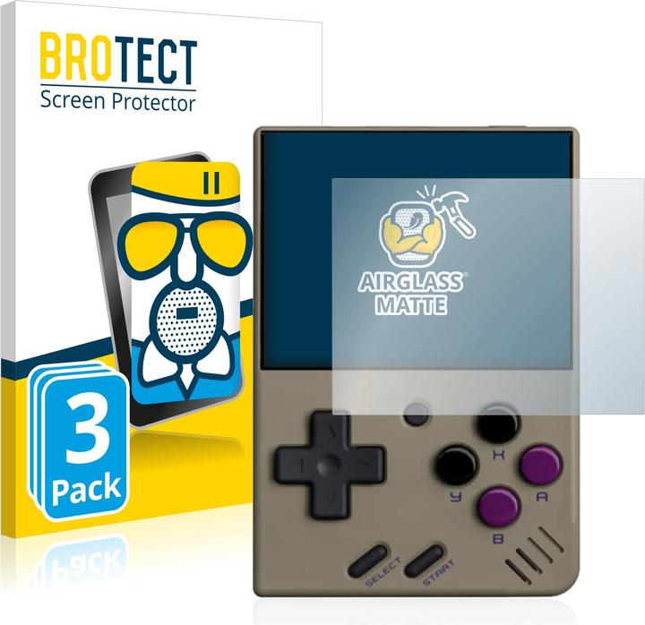 Produktbild BROTECT AirGlass Panzerglasfolie Matt (3 Stück, Mini)