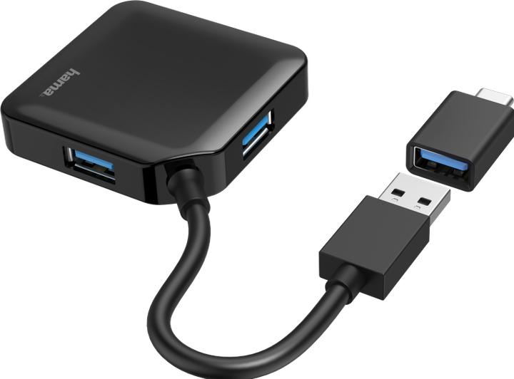 Produktbild Hama USB 3.2 Hub (USB-C, USB-A, 4 Ports)