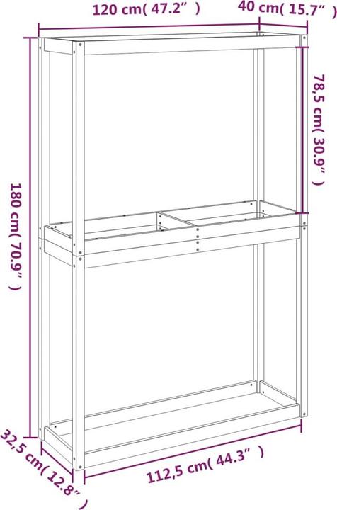 Produktbild vidaXL Reifenregal