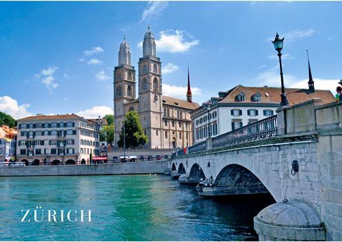 Produktbild Cotfer Carte postale Zurich et l’église Grossmünster