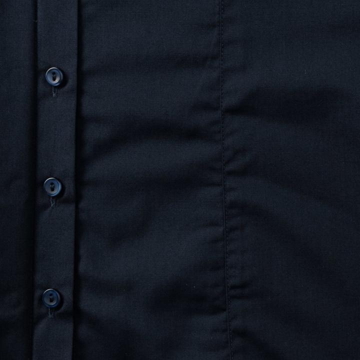 Produktbild Russell Collection Popelin Bluse Hemd Langarm pflegeleicht tailliert (L)