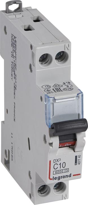 Actual product image Legrand Automatic control ring DX3 C 10A 1P+N, 1M, 6/10kA