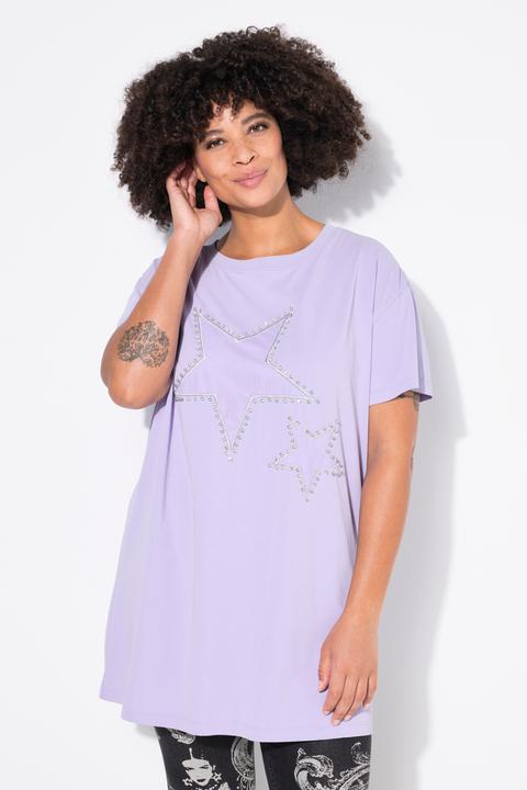 Produktbild Angel of Style T-Shirt, Boxy Fit, Sterne auf Mesh (44)