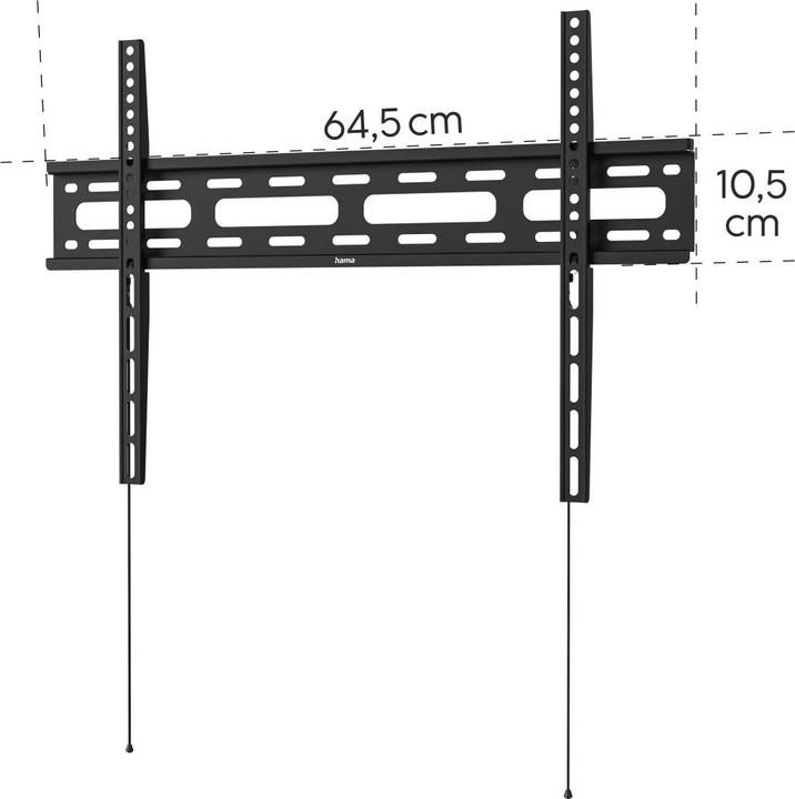 Produktbild Hama TV-Wandhalterung, starr, 191 cm (75") bis 40 kg, Wandabstand 2,5 cm (Wand, 75", 40 kg)