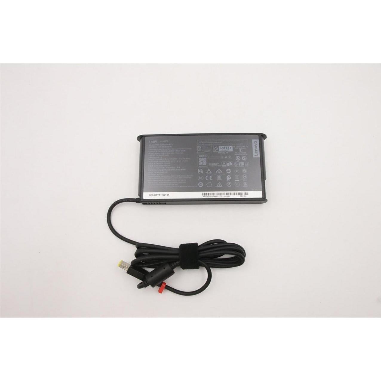 Lenovo AC-Adapter Slim 170 Watt 20V 3 Pin (170 W), Notebook Netzteil, Schwarz