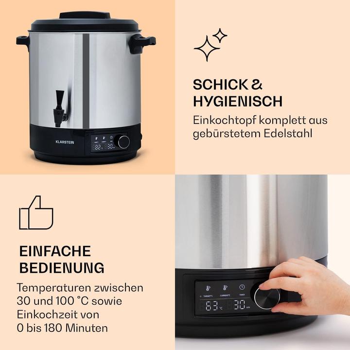 Produktbild Klarstein 2 in 1 Einkocher ‎FP13-Abbey25L (25 l)