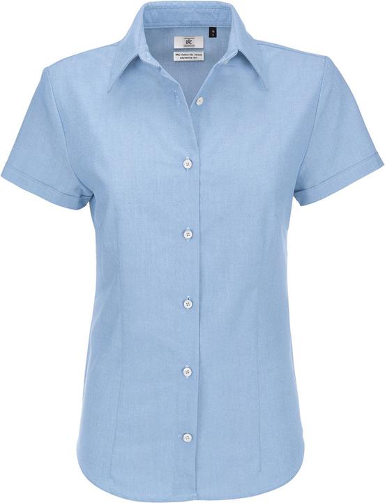 Produktbild B&C Oxford Bluse kurzarm (4XL)
